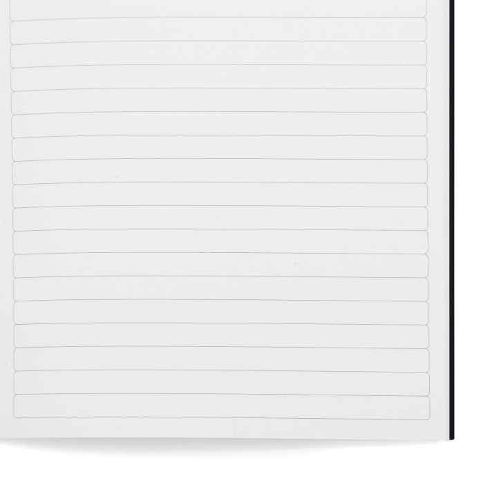 E, rounded lines, Writeground, stationery, cartoleria, design, carta riciclata, design ecofriendly, italian design, ruled notepad, notebook, quaderno, quaderno a righe, gmund paper, scrittura creativa